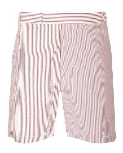 Thom Browne Pink Cotton Bermuda for men