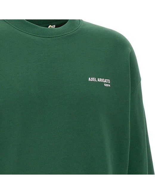 Axel Arigato Green Spade Logo Printed Sweatshirt for men