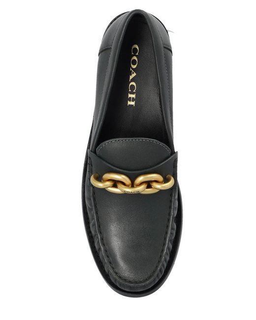 Coach chain best sale loafer