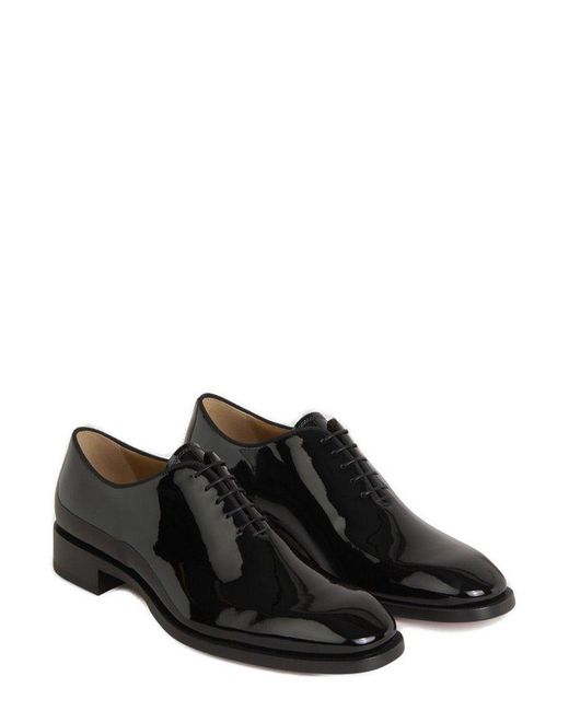 Christian Louboutin Black Corteo Lace-up Shoes for men