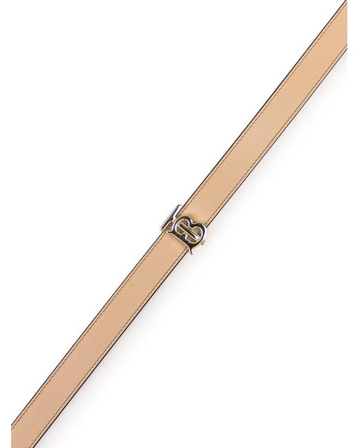 Burberry Pink Reversible Leather Belt