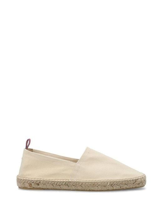 Castaner Natural Pablo Square Toe Flat Espadrilles for men