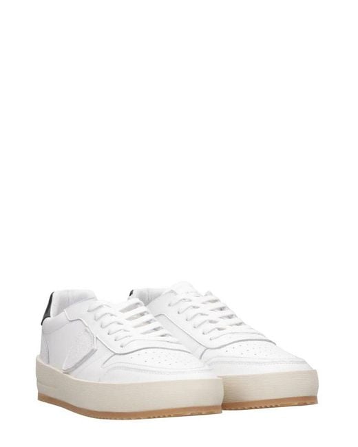 Philippe Model White Nice Low-top Sneakers for men