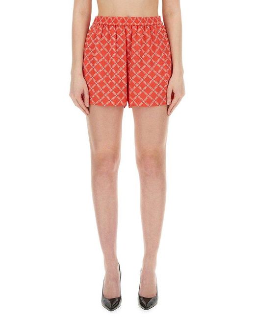 Michael Kors Red Shorts With Logo