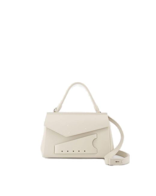 Maison Margiela White Snatched Small Top Handle Bag