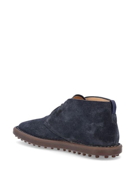 Tod's Blue Ideal 06G Lace-Up Ankle Boots for men