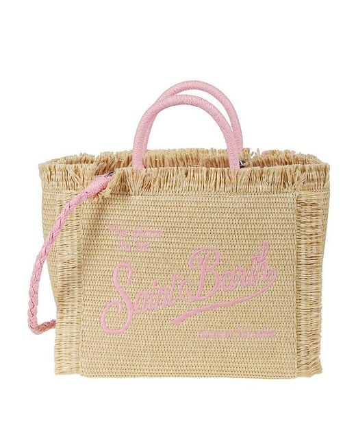 Mc2 Saint Barth Natural Raffia Tote Bag