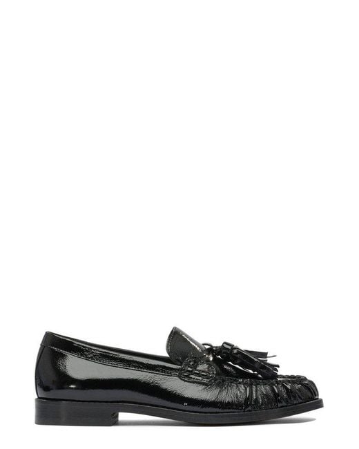 Alohas Black Marietta Onix Leather Loafers