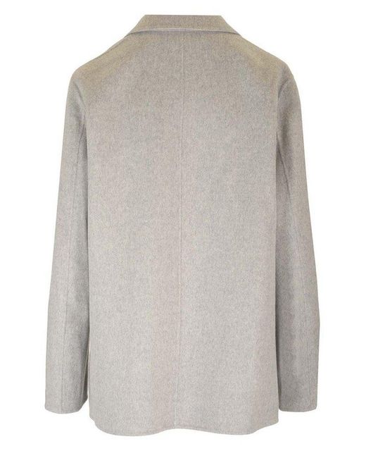 Theory Gray Double-Face Relaxed Blazer