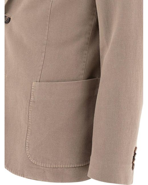 Incotex Brown Blazer Jacket for men