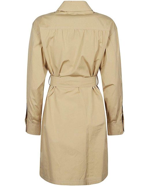 Weekend by Maxmara Natural Buttoned Belted Dress