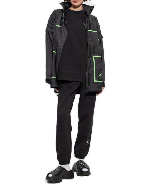 Adidas By Stella McCartney Black Truenature Hooded Packable Jacket