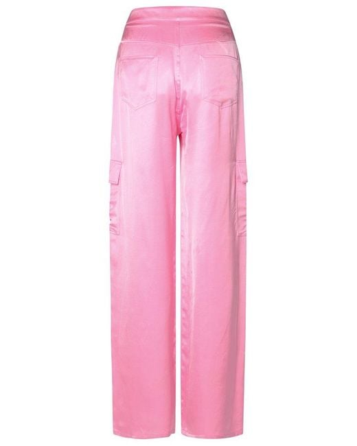 Chiara Ferragni Pink Viscose Pants