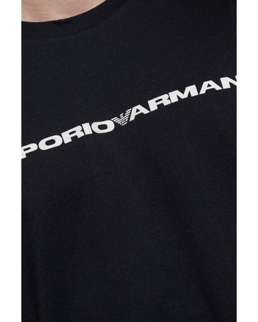 Emporio Armani Blue Branded T-shirt 3-pack, for men