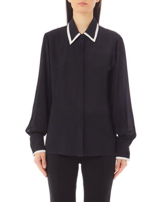 Liu Jo Blue Crepe De Chine Top