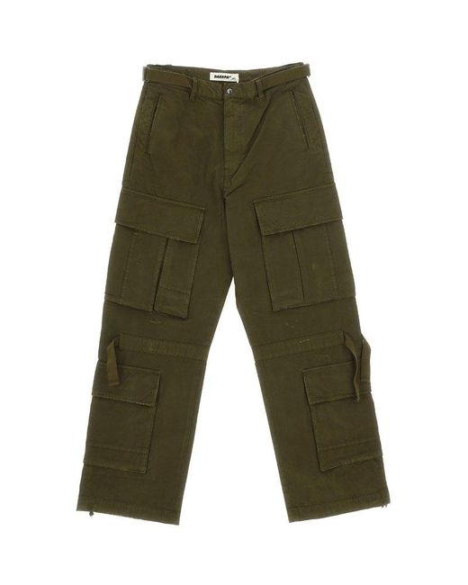 DARKPARK Green Straight-leg Mid-rise Cargo Trousers for men