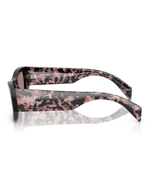 Prada Black Rectangular Frame Sunglasses