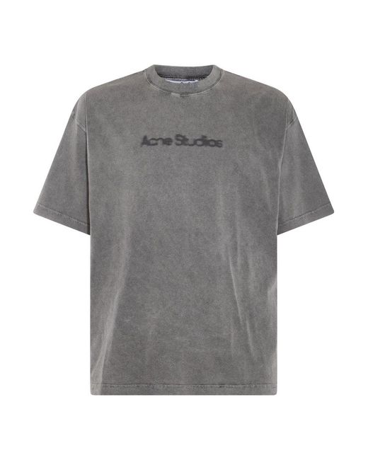 Acne Gray T-shirts And Polos
