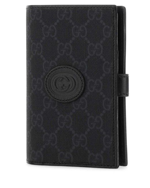 Gucci Interlocking G Passport Case in Black for Men Lyst