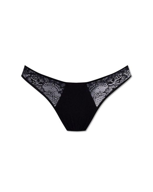 DSquared² Black Lace Thong