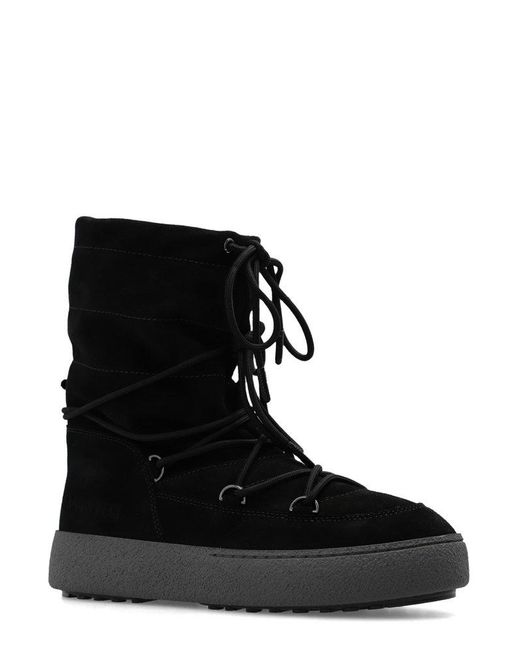 Moon Boot Black Ltrack Lace-up Boots