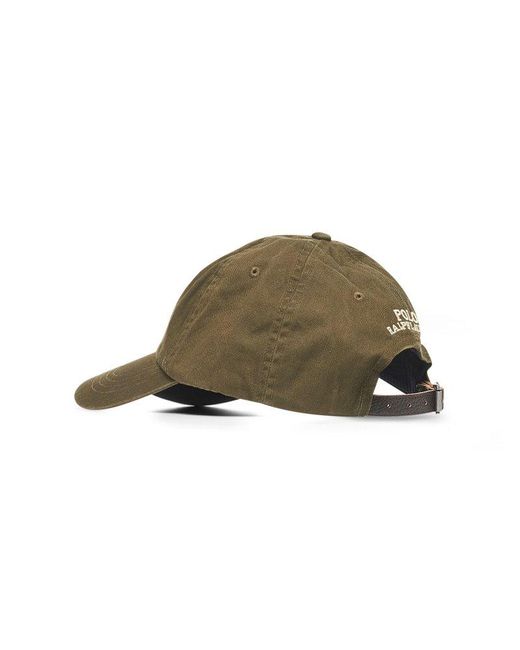 Polo Ralph Lauren Green Twill Polo Bear Cap for men