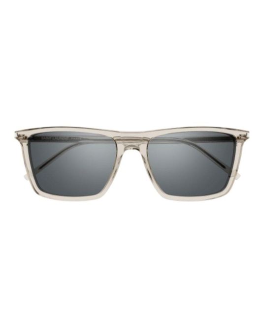 Saint Laurent Gray Sl 668 Square Frame Sunglasses for men