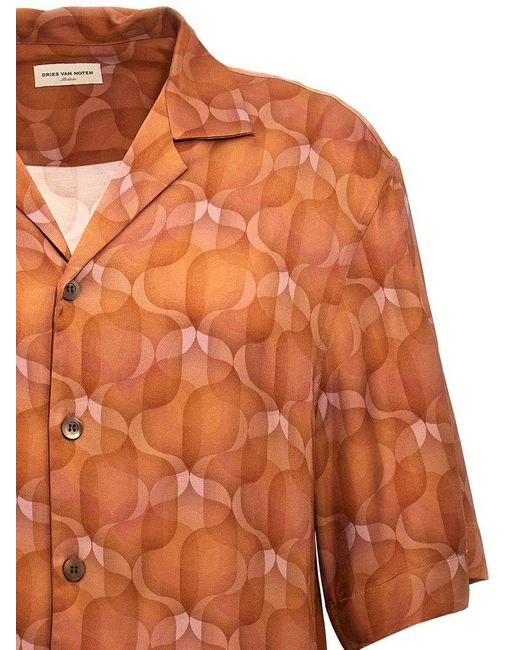 Dries Van Noten Orange Cassiemb Shirt, Blouse for men