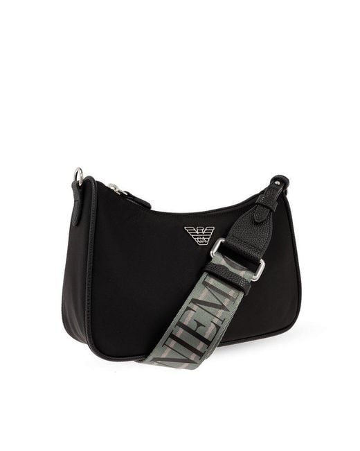 Emporio Armani Black 'sustainable' Collection Shoulder Bag,
