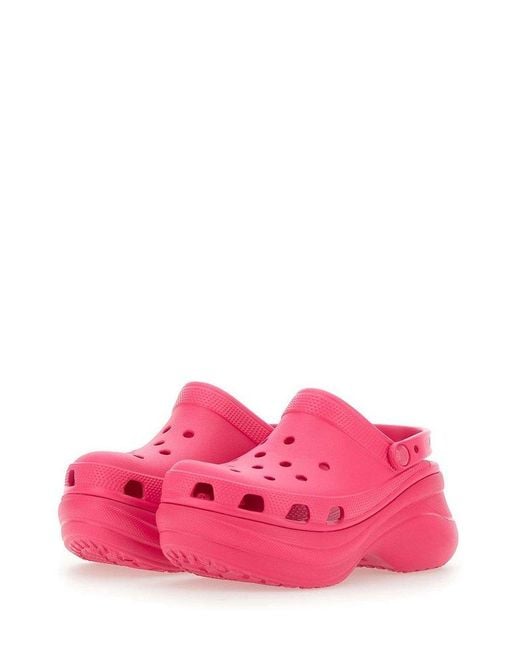 CROCSTM Pink Bae Platform Clogs