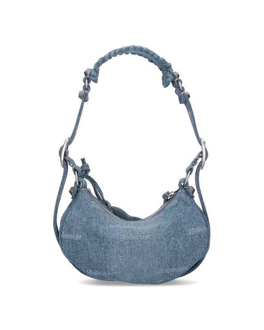 Balenciaga Blue 'cagole Xs Girly' Shoulder Bag
