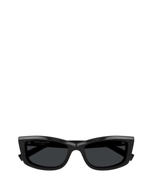 Saint Laurent Black Rectangular Frame Sunglasses