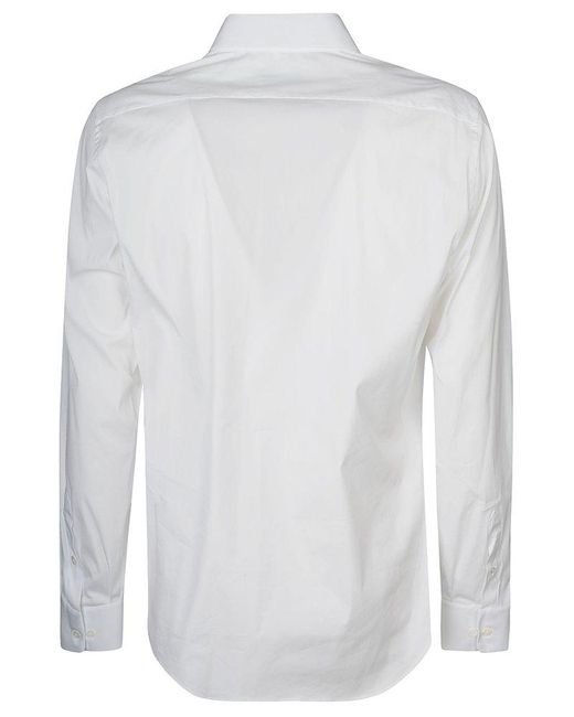 Lanvin White Buttoned Long-sleeved Shirt for men