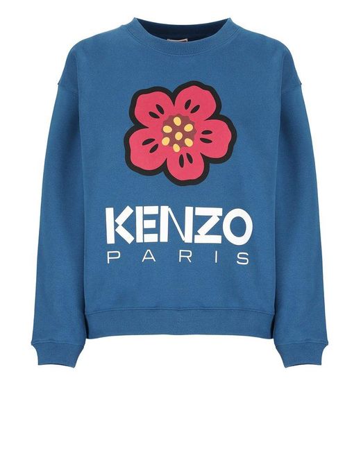 KENZO Blue Boke Flower Sweatshirt