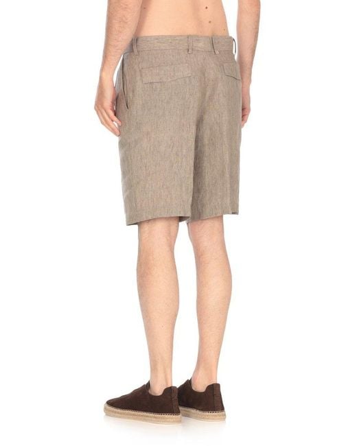 Zegna Natural Knee-Length Bermuda Shorts for men