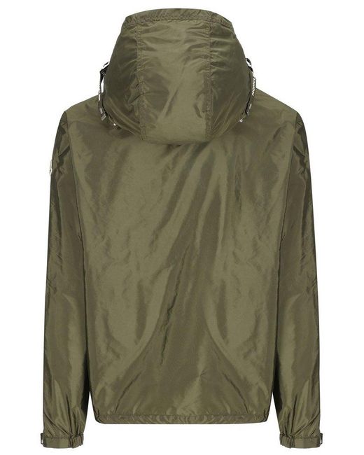 Moncler Green Remoray Zip-Up Hooded Jacket for men