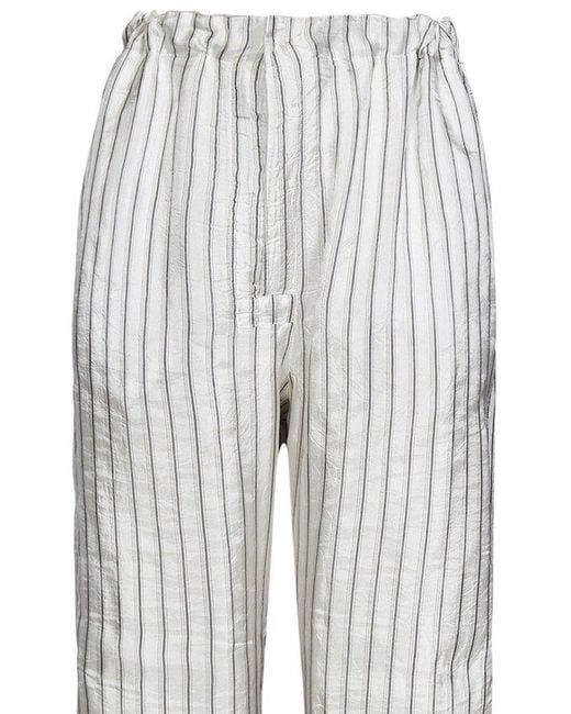 Maison Margiela Gray Fluid Wide-leg Reversible Drawstring Trousers for men