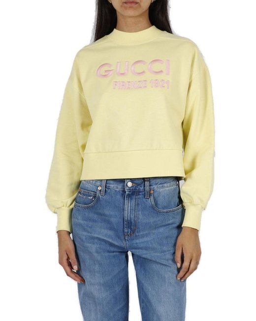 Gucci sweatshirt cheap yellow