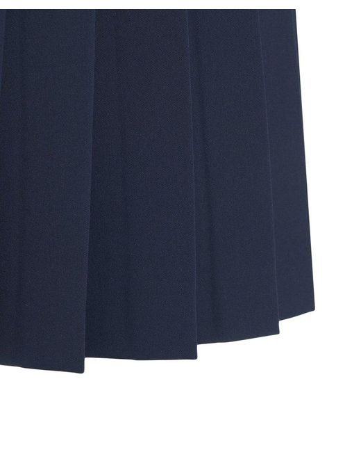 Liu Jo Blue Pleated Miniskirt