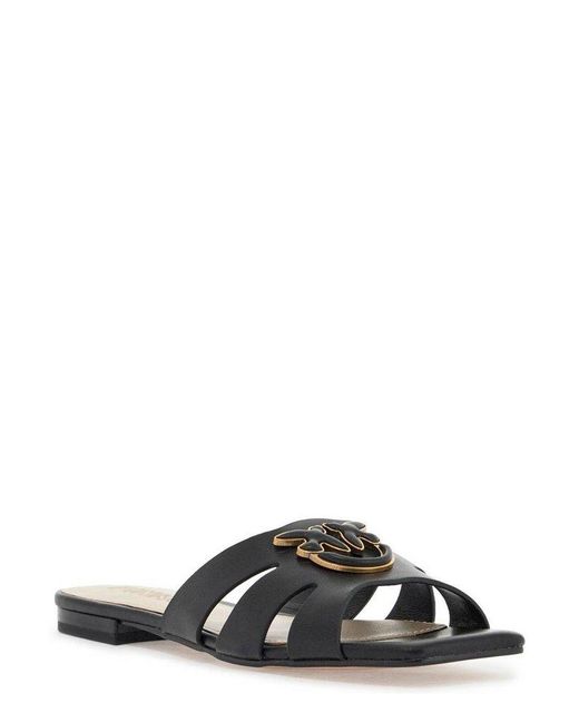 【関税&送料込】Pinko Marli Slide Sandals Pinko Marli 09 Slip-On Sandals in Black | Lyst