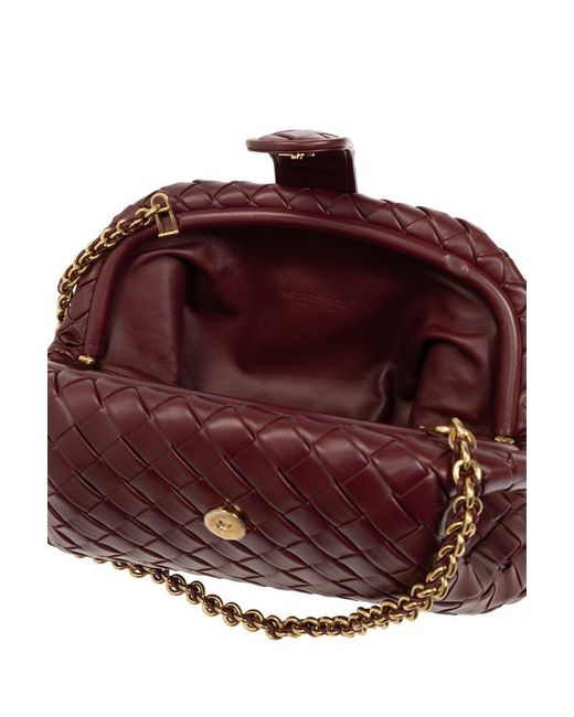 Bottega Veneta Purple Chain Linked Teen Lauren 1980 Shoulder Bag