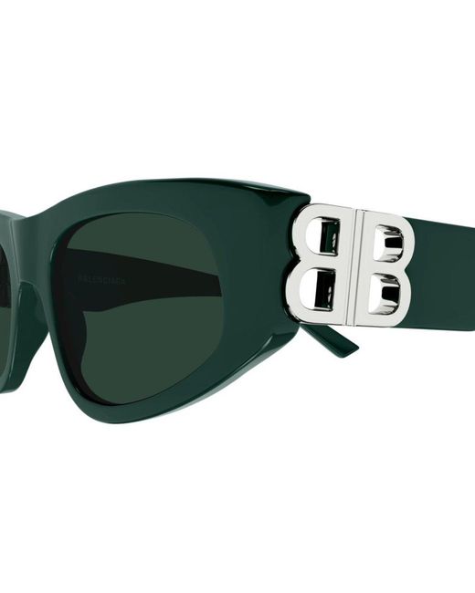 Balenciaga Green Dynasty D-frame Sunglasses