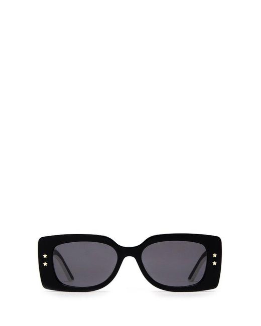 Dior Black Squared Frame Sunglasses