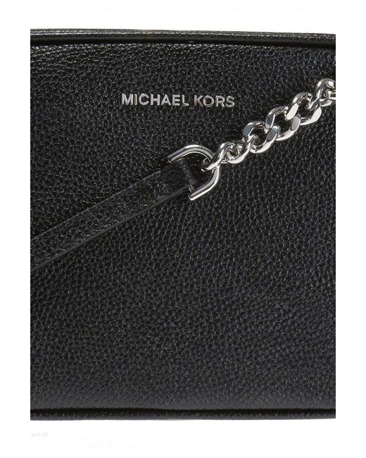 MICHAEL Michael Kors Black Ginny Logo Plaque Crossbody Bag