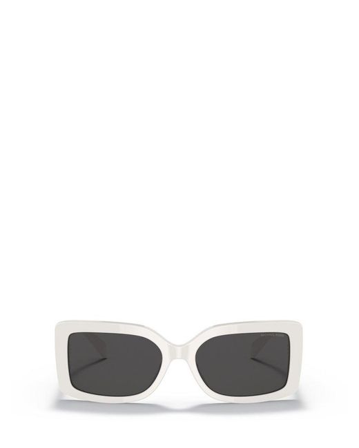 Michael Kors Gray Corfu Rectangular Frame Sunglasses