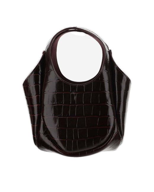 Coperni Black Embossed Swipe Handbag