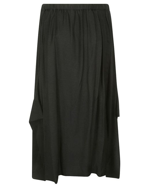 Yohji Yamamoto Black R-Cuff Skirt