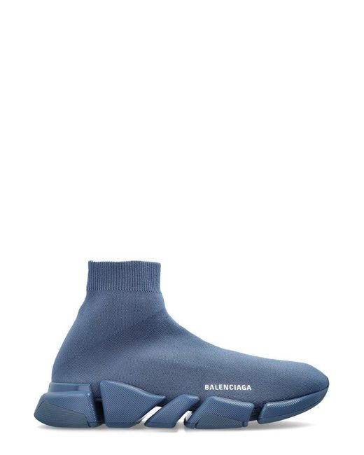 Balenciaga Speed 2.0 Sneakers With Sock in Blue for Men | Lyst UK