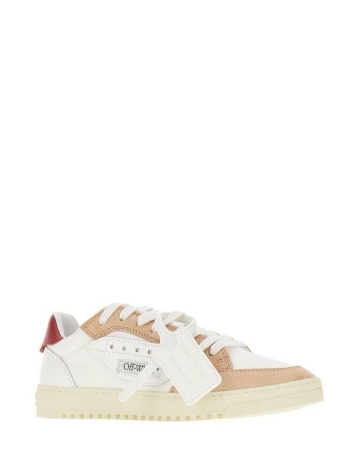 Off-White c/o Virgil Abloh White Round-toe Lace-up Sneakers