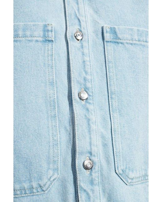 Nanushka Blue Beaux Long-sleeved Denim Shirt